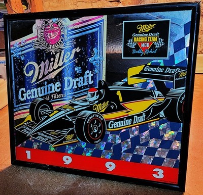 Miller Genuine Draft Grand Prix Bobby Rahal #1 Indy Car Mirror 1993