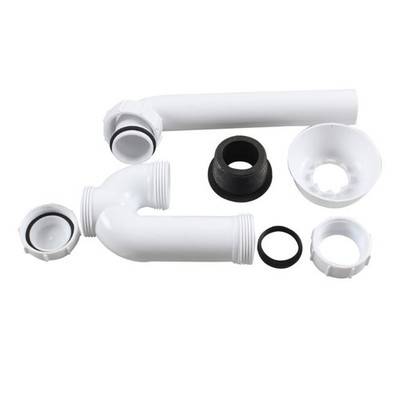 Duty Sink Drain Pipe Plastic Construction Leak Resistant Kitchen Bathroom Use
