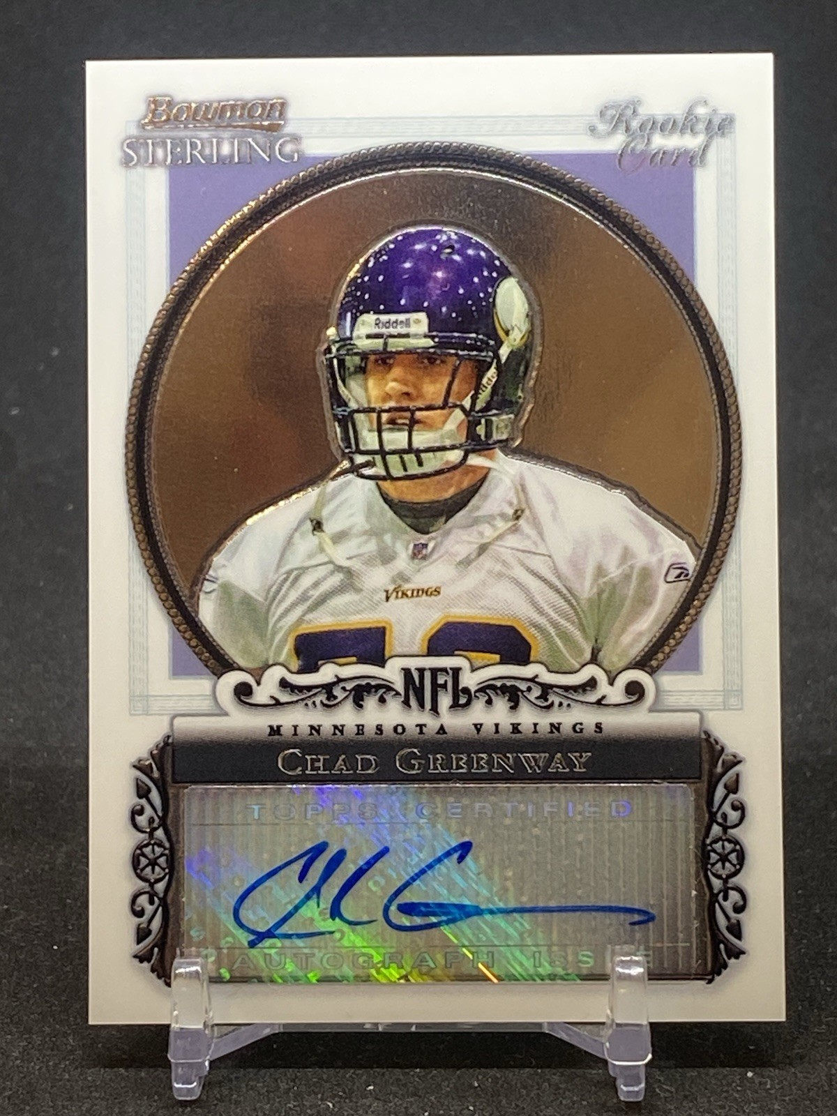 Chad Greenway Bowman Sterling #BSCG Autograph