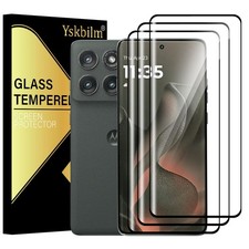 Yskbilm 3 Pack For Motorola Edge 2025 Screen Protector,HD-Clear 9H