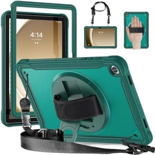 For Samsung Tab A11+ 2025/A11/A9+/A9/S11 Crossbody Heavy Duty Stand Rugged Case