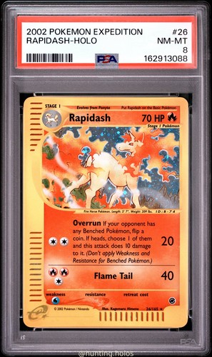 Rapidash graded PSA 8 for sale on eBay