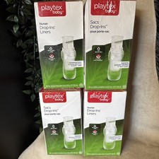Playtex Baby Drop-Ins Liners for Nurser Bottles Lot of 4  400 Total 8-10oz