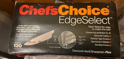 Chefs Choice EdgeSelect 120 Electric Knife Sharpener Unused Open Box