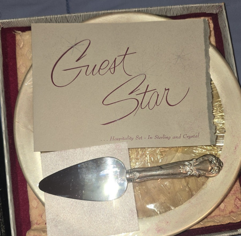VTG Royal Lancer Guest Star Hospitality crystal and sterling set- lot 1