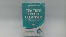 Charmcherry Tea Tree Eyelid Cleanser 36 Individually Wrapped Pads Box Z7
