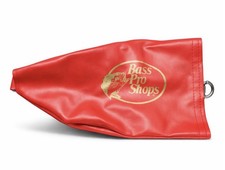 Vintage Bass Pro Shops Red Reel Cover Baitcaster D-Ring Logo Fishing USA