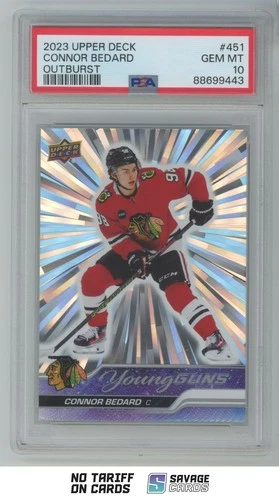 2023 Upper Deck Connor Bedard PSA 10