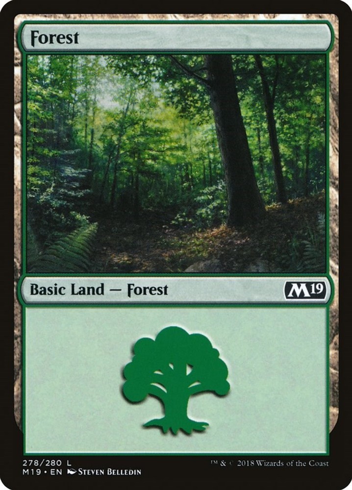 Forest Normal [M19 - 278] NM MagicCore Set 2019
