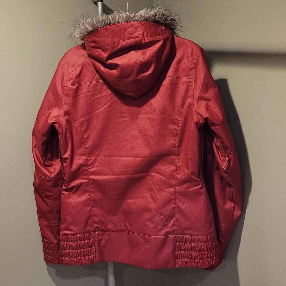 Burton Dryride Lush Jacket With Hood Waterproof Snow Sports, Women's Size L, Red - Image 2 of 4
