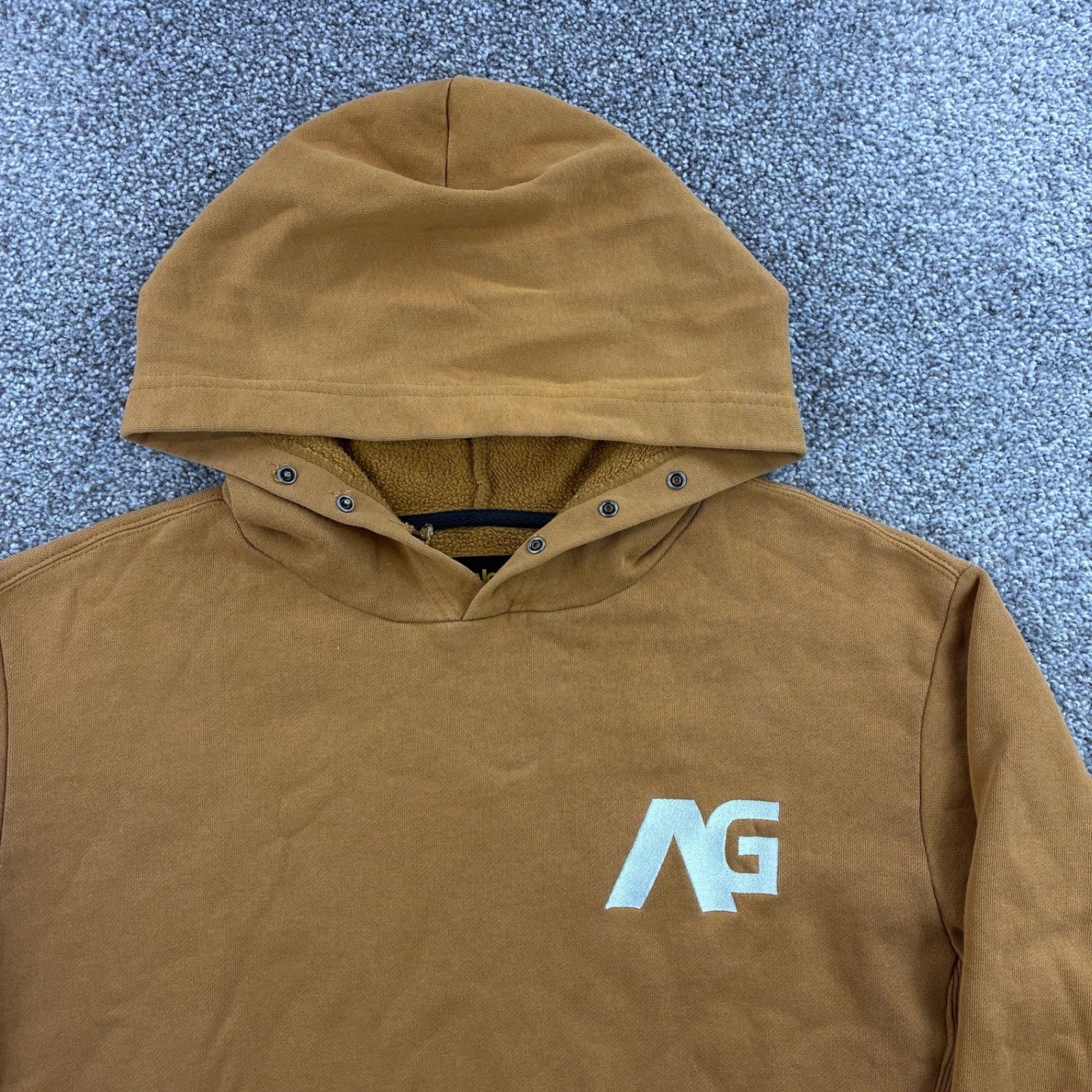 Vintage Y2k Burton Analog Hoodie Mens Medium Brown Sn… - Gem