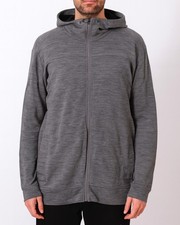 Icebreaker Jacke Quantum mit 88% Merino Wolle Herren Gr.XL Hoodie Grau 155101