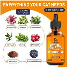 Herbal Cat Antibiotics - Respiratory Infection Drops