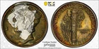 1944 Mercury 10c Silver Dime PCGS MS65 Unique Dual Sided Toner!! #1420