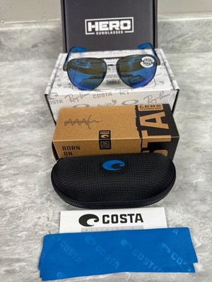 COSTA | NEW | PELI | 4002 - 11 | 57 | BRUSHED GUNMETAL | BLUE MIRROR 580 GLASS