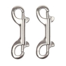 Double Ended Bolt Snap Hooks 3-1/2 Inch Marine Grade 316 Stainless Steel Scuba