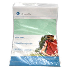 Silhouette Printable Tattoo Paper 8.5" x 11" 2 Sheets Print Cut Temporary