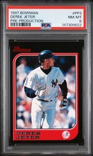 1997 BOWMAN PRE-PRODUCTION #PP3 DEREK JETER PSA 8