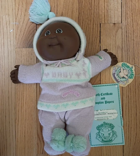 Rare Black Skinned Preemie Boy 1985 Cabbage Patch Kids   Vintage