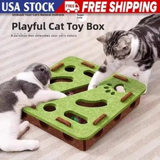 Sisal Cat Scratching Post Interactive Indoor Kitten Exercise Toy
