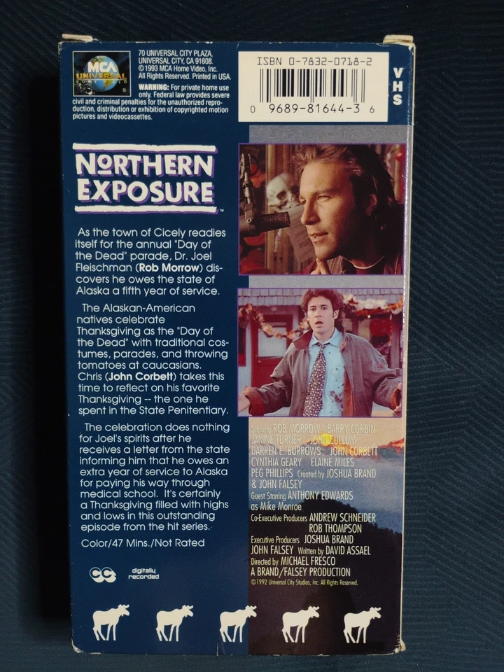 NORTHERN EXPOSURE: THANKSGIVING (1993) VHS - VHTF - Image 2 of 3