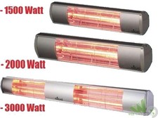 TERMOPATIO INFRAROSSI STUFA RISCALDAMENTO PER ESTERNI 1500W PARETE MURO IP65