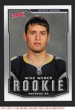 2007-08 Upper Deck Victory #328 Mike Weber RC Buffalo Sabres