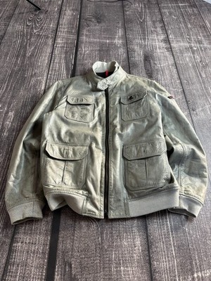 ジャケット・アウター 00s Rare archive design Leather Jacket Vtg 00s Kapital Style! Archive Rare Designer Bomber Genuine
