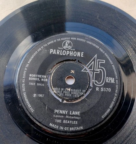 The Beatles Strawberry Fields Forever Vinyl Penny Lane 1967 Single Record Parlop