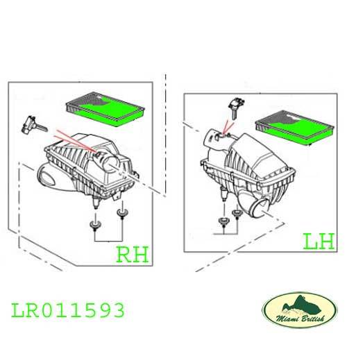 LAND ROVER AIR ELEMENT FILTER V8 5.0 RANGE LR4 RR SPORT LR011593 ALLMakes4x4 - Foto 2 di 2