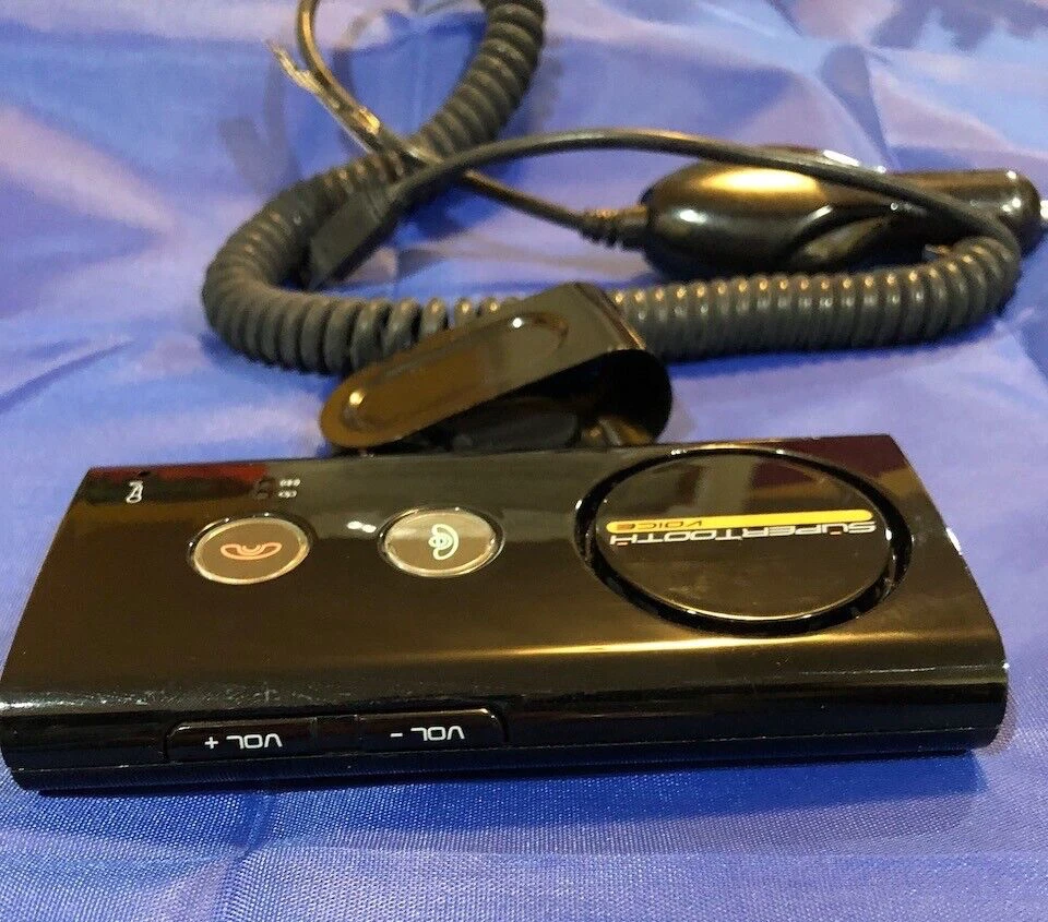 SuperTooth Bluetooth Handsfree Car Voice Speakerphone BTSVBC3 w/ Cord and Clip - Image 2 of 4