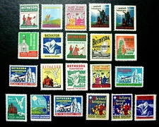 US Local TB Seals, 1933-1954 Denver CO Bethesda Sanatorium, 21 Seals, MNH 