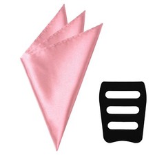 Pocket Squares for Men Solid Color Mens Handkerchiefs with Pocket Square Hold...