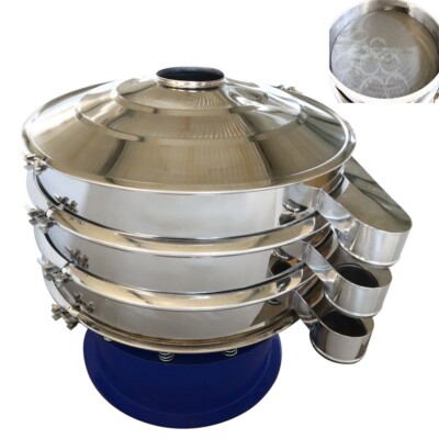 220V 39.3'' Electric Vibrating Sieve Industry Screen Machine 2 Layers 20M&100MESH