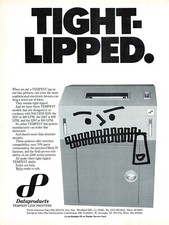 Dataproducts Tempest LIne Printers Are Secure Loose Lips Sink Ships Mag Print Ad