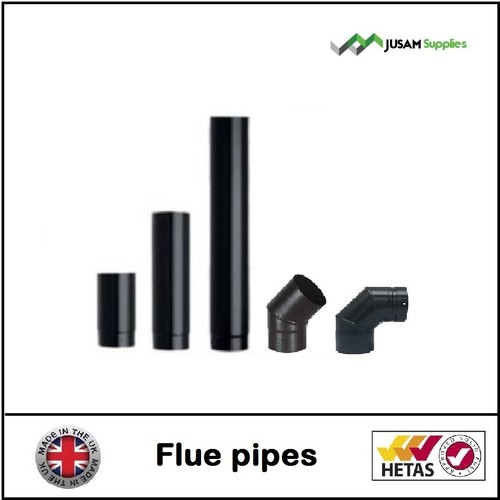 flue pipes 6 inch 150 mm black for wood burning stove log burner multi