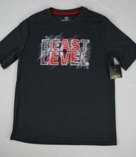NEW Boys T Shirt Size 8 Medium Performance Graphic Tee Wicking Top Sports Beast