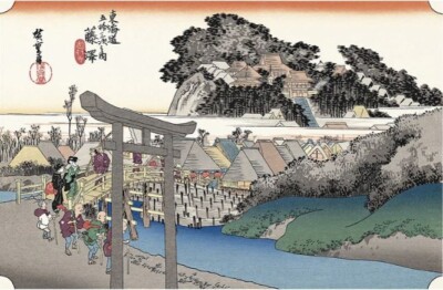Ukiyo-e Reprint Utagawa Hiroshige Toukaidou53tsugi Fujisawa Yuugyouji Art