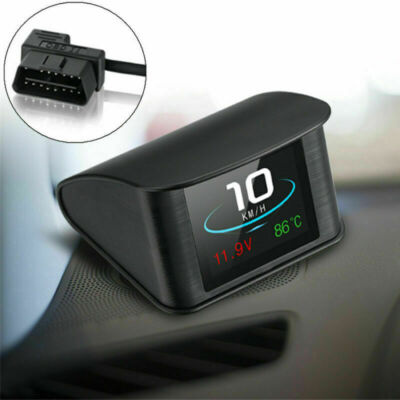 HUD Computer Car Digital OBD2 Display Temperature Gauge ECU Speedometer Coolant