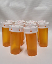 Lot of 10 Empty Used Medicine Pill Bottles Pharmacy Prescription Storage Crafts