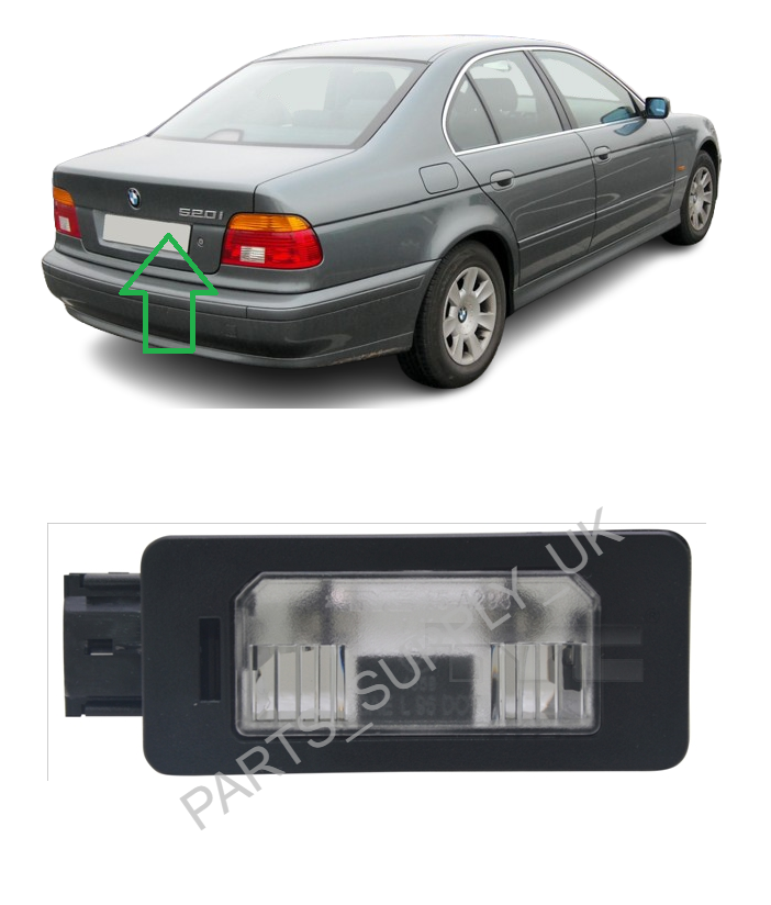 NEW FOR BMW E39 2000 2003 REAR NUMBER PLATE LIGHT LAMP RIGHT O/S