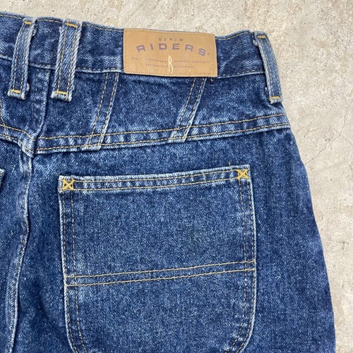 Vintage Riders Shorts Womens 12 USA Blue Denim Jean Bermuda 11" Jorts Mom New - Picture 12 of 13