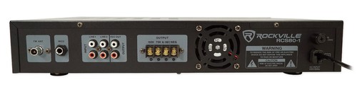 Rockville 70v Commercial Amplifier+(4) Cube Speakers+Sub For Restaurant/Bar/Cafe - 第 5/12 張圖片