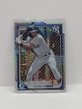 2024 Bowman Chrome Baseball Roderick Arias Mega Box Mojo Refractor Yankees