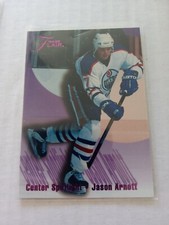1994-95 Fleer Jason Arnott Flair Spotlight Purple #1 Edmonton Oilers 
