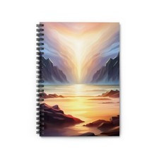 Sun Sea front printed cover Spiral Notebook - Ruled Line