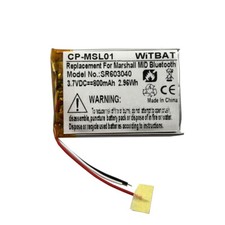Replace for Marshall Major IV Bluetooth Headset Battery VDL603040