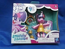 My Little Pony Smashin' Fashion Twilight Sparkle Doll 9 Piece Yellow Dress New