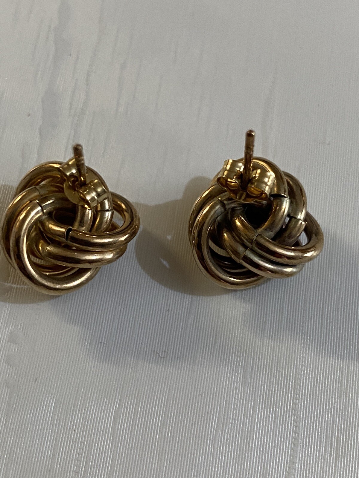 Victorian 9ct Solid Gold Earrings - image 4