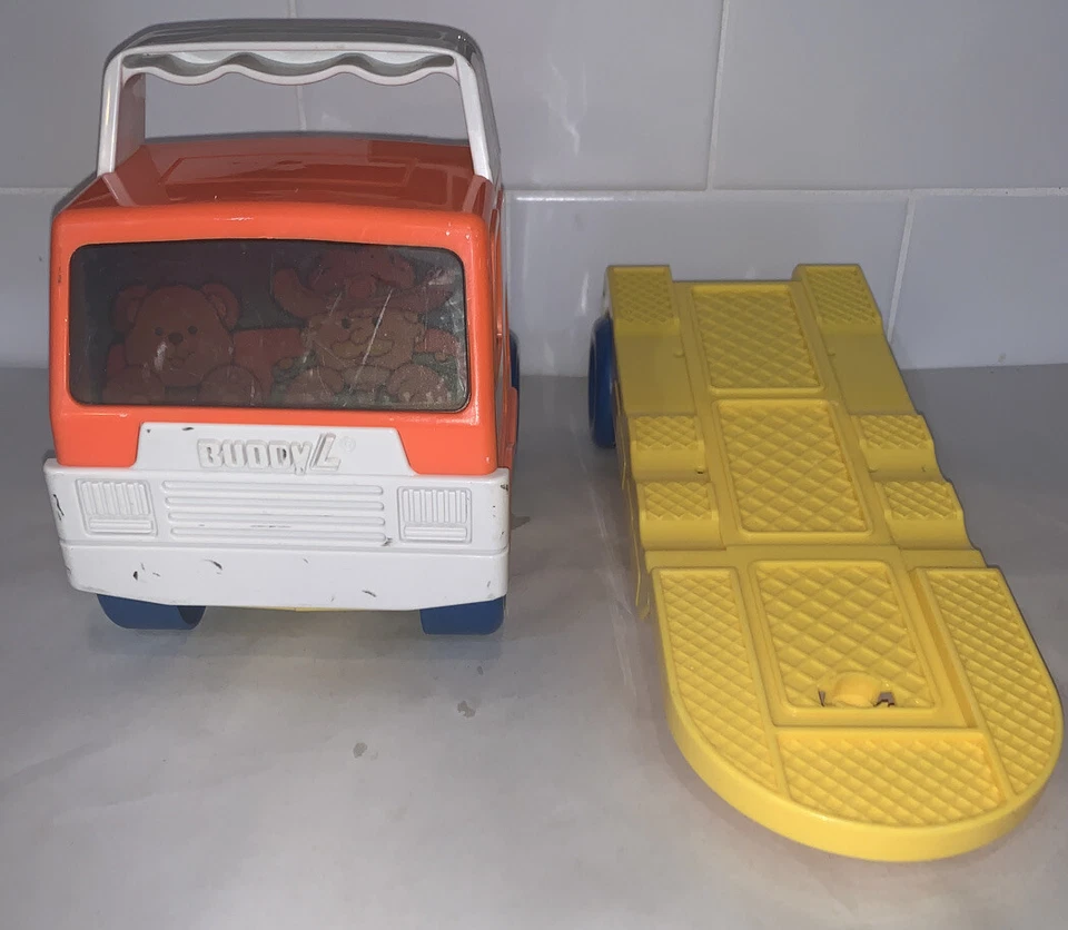 Light Up My First Buddys Buddy L 半卡车拖车托架汽车挂车老式 — 第 4/4 张图片